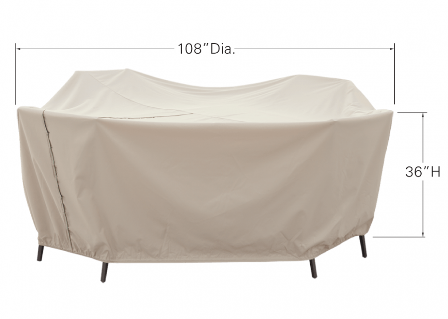 Round Table and Chair Cover Dimensions