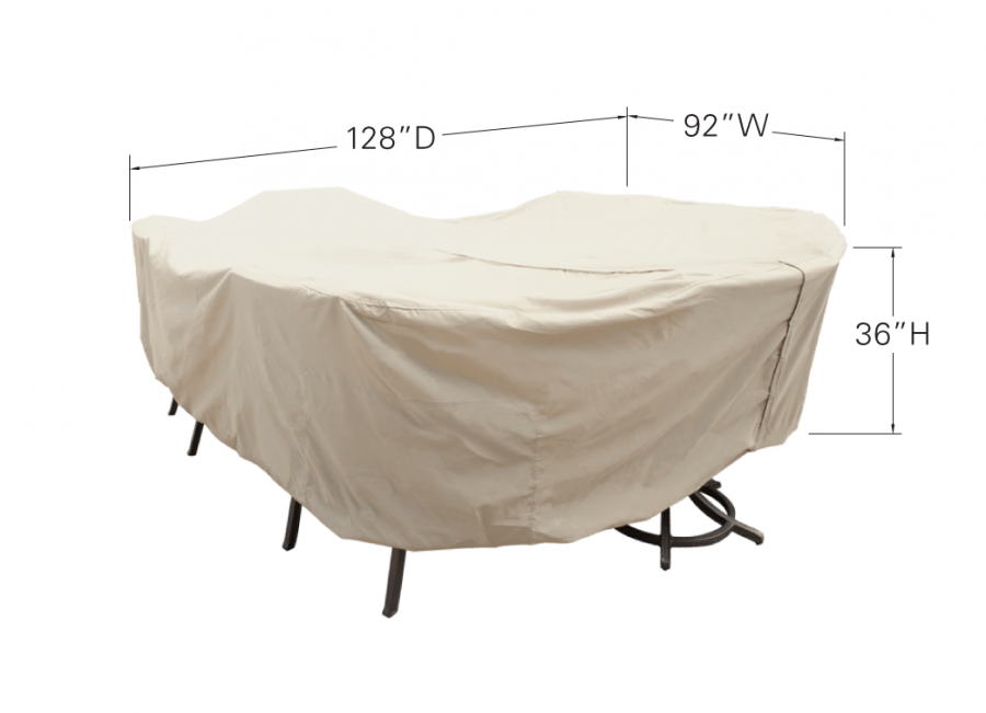 X-Large Oval/Rectangle Table & Chairs Dimensions
